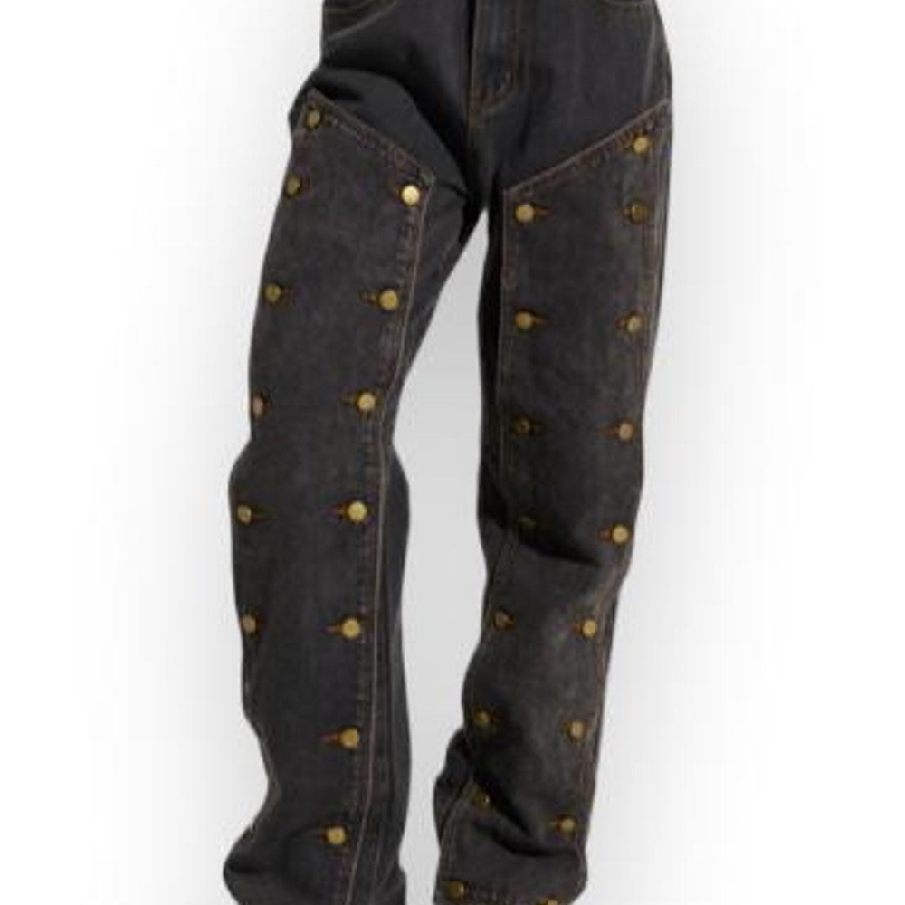 Women's Black Denim Unbutton Me Denim Jeans